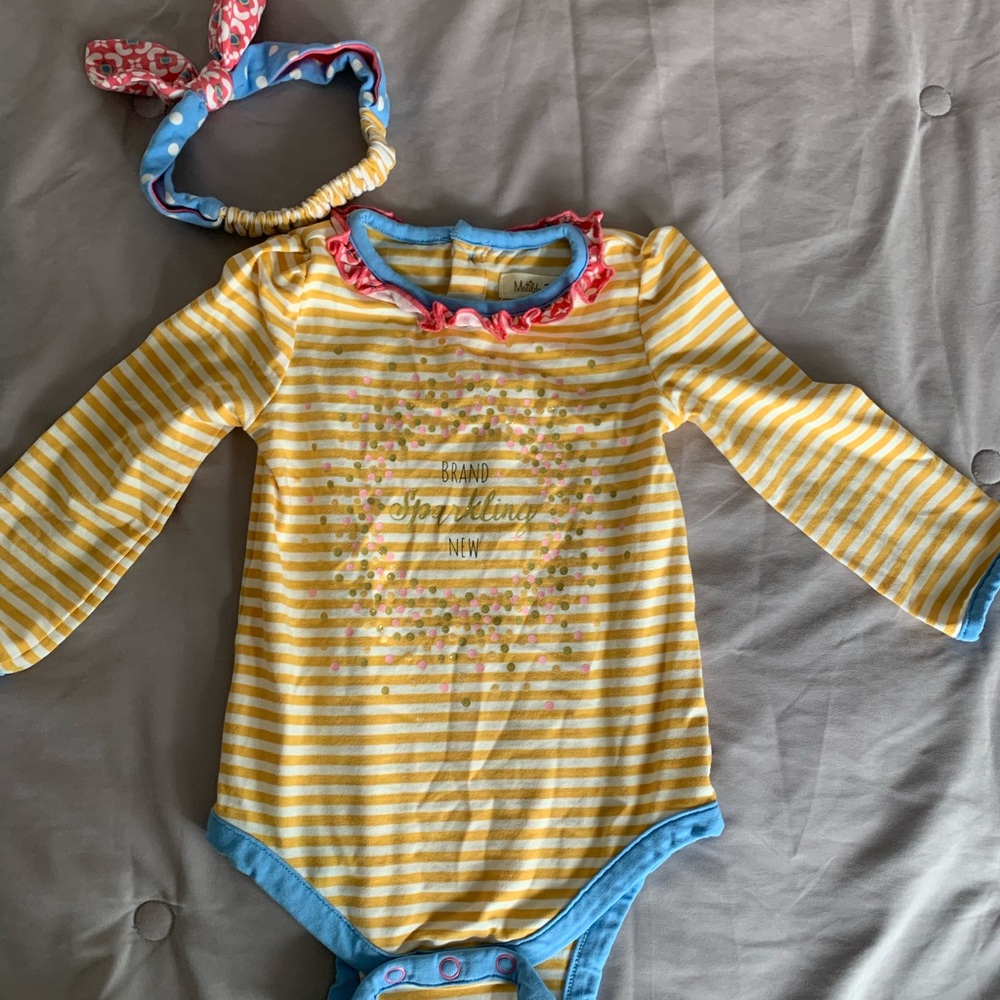 Matilda Jane 12-18 month onesie w/ headband